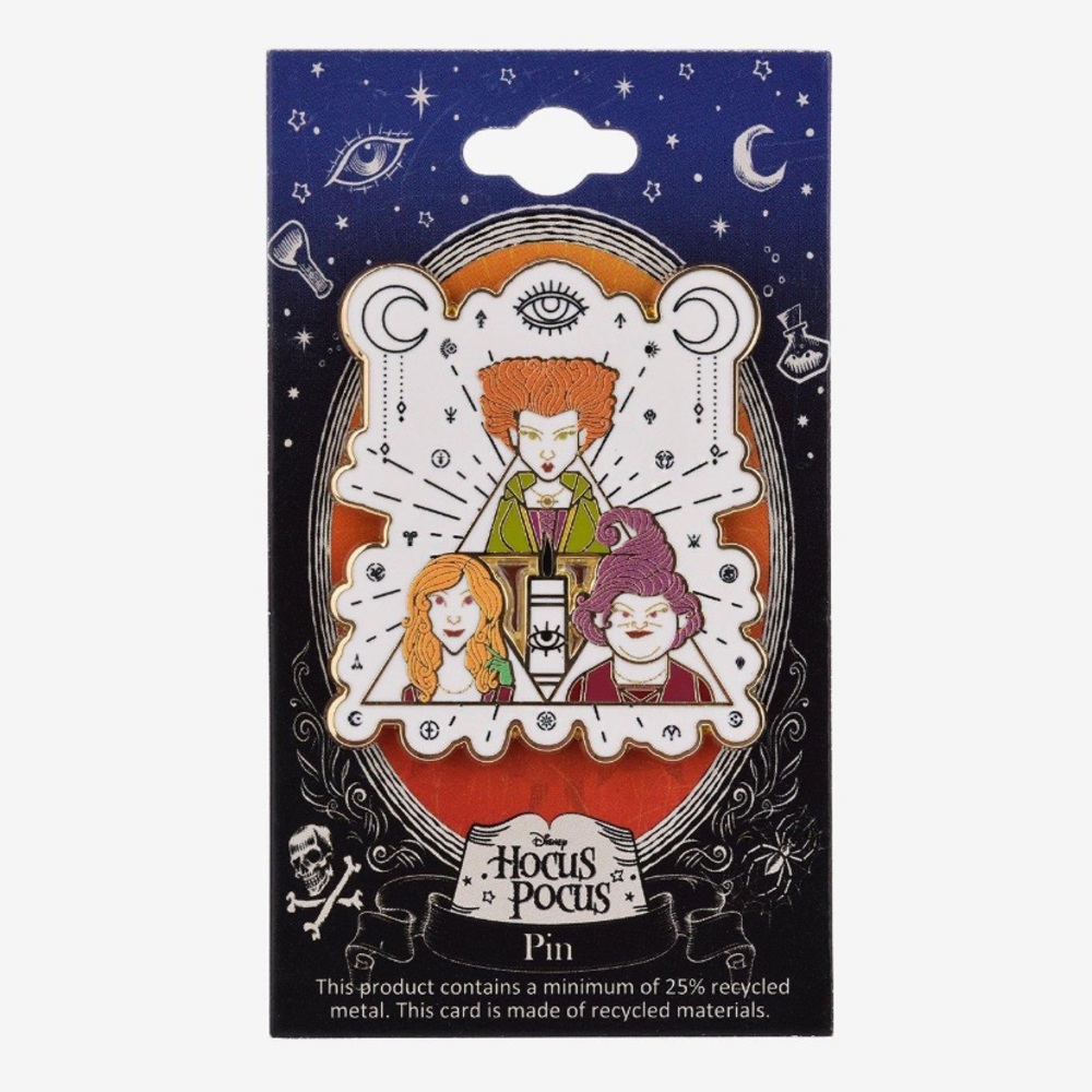 Disney Hocus Pocus Sanderson Sisters Black Flame Candle Enamel‎ Pin BoxLunch